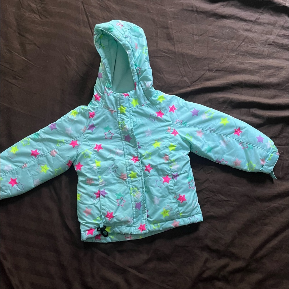 Children's Star Patterned Puffer Jacket